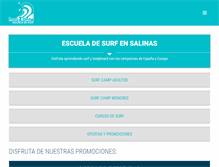 Tablet Screenshot of horizonteescueladesurf.com